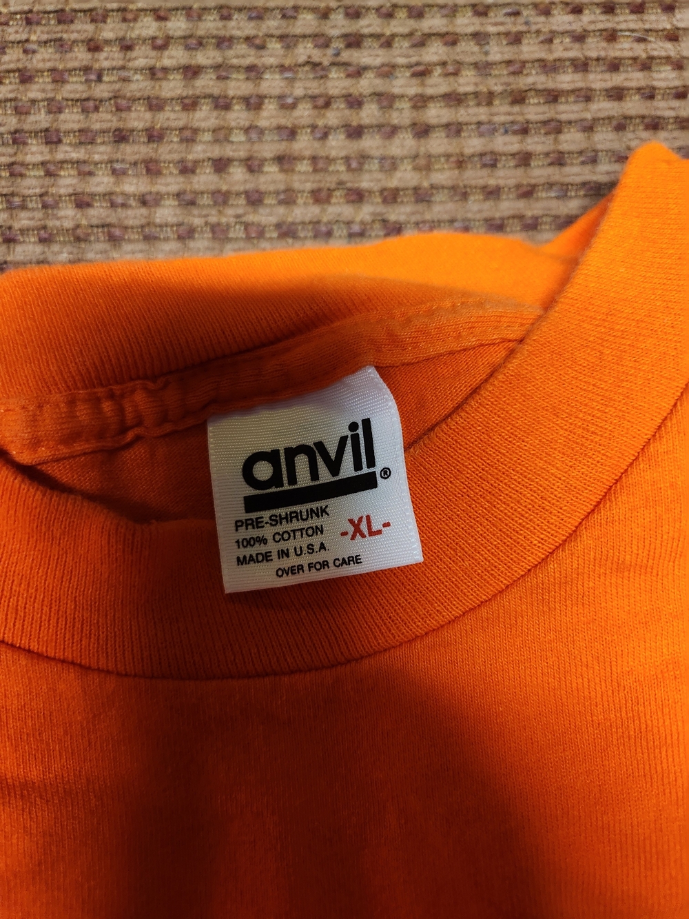 Anvil Orange Crush Logo Short Sleeve Tee - Picture 4 of 10